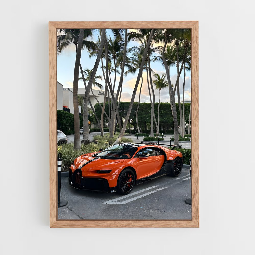 Poster Chiron Palms – affiche Bugatti (vue 4)